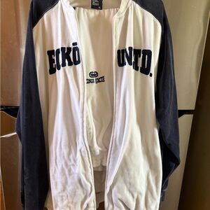 VTG Ecko Unltd Blue and White Jogging Suit XL